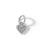 Thumbnail Image 1 of 14K Semi-Solid White Gold CZ Heart Charm