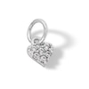Thumbnail Image 2 of 14K Semi-Solid White Gold CZ Heart Charm