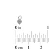 Thumbnail Image 3 of 14K Semi-Solid White Gold CZ Heart Charm
