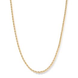 14K Hollow Gold Rope Chain - 16&quot;