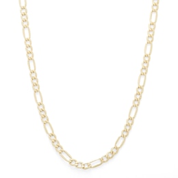 14K Hollow Gold Figaro Chain - 24&quot;