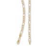 Thumbnail Image 2 of 14K Hollow Gold Beveled Figaro Chain - 18"
