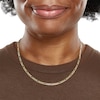 Thumbnail Image 3 of 14K Hollow Gold Beveled Figaro Chain - 18"
