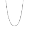 Thumbnail Image 0 of 10K Hollow White Gold Rope Chain - 22"