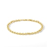Thumbnail Image 0 of 10K Semi-Sold Gold Diamond-Cut Rolo Chain Bracelet