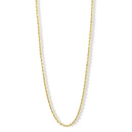 10K Semi-Solid Gold Rope Chain
