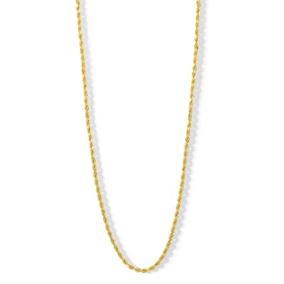 10K Semi-Solid Gold Rope Chain