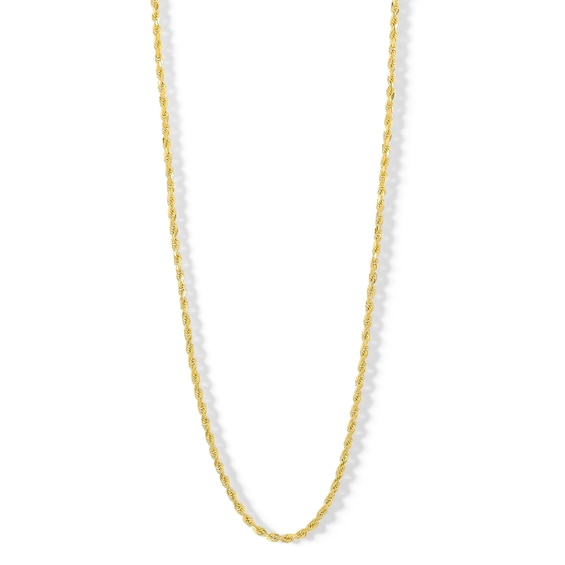 10K Semi-Solid Gold Rope Chain