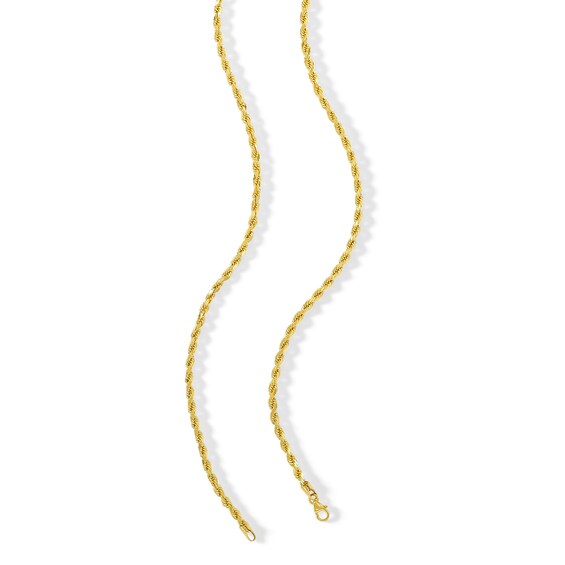 10K Semi-Solid Gold Rope Chain