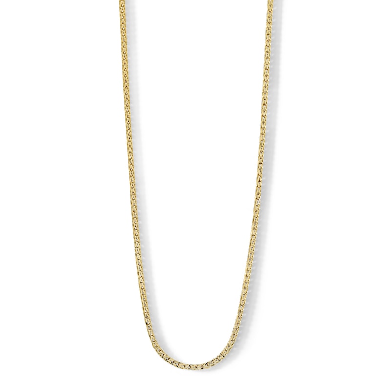 10K Semi-Solid Gold Foxtail Chain