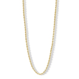 10K Semi-Solid Gold Rope Chain