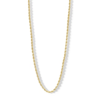 10K Semi-Solid Gold Rope Chain