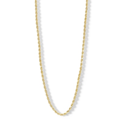 10K Semi-Solid Gold Rope Chain