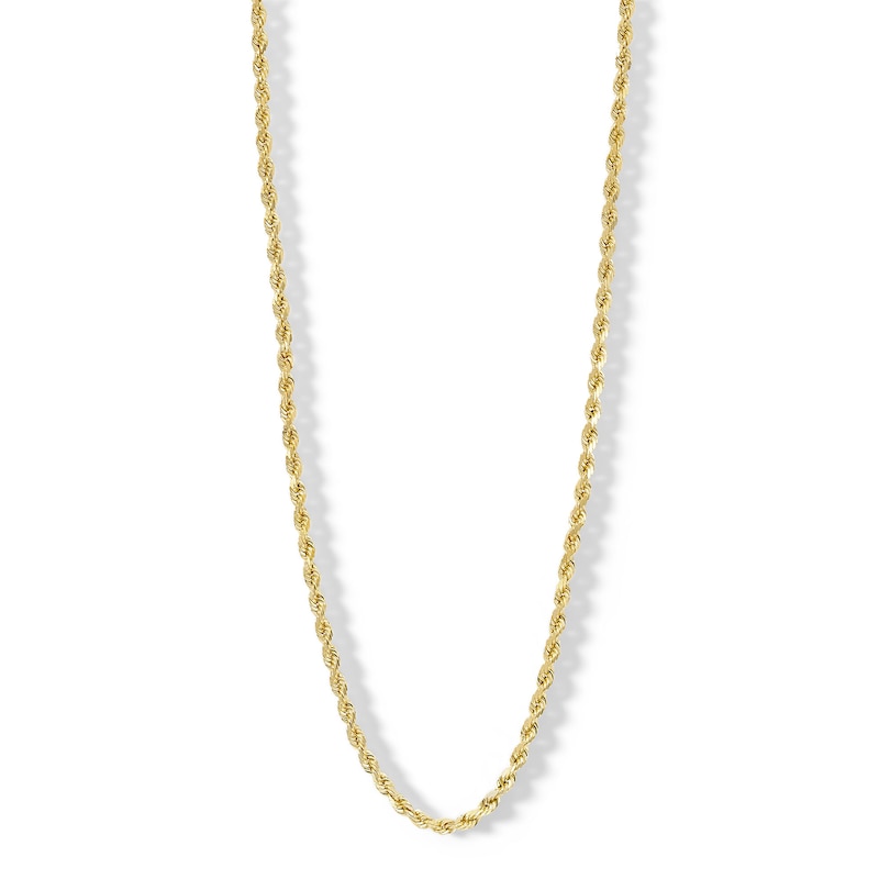 10K Semi-Solid Gold Rope Chain