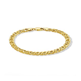 10K Semi-Sold Gold Rambo Chain Bracelet