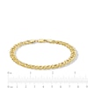 Thumbnail Image 3 of 10K Semi-Sold Gold Rambo Chain Bracelet