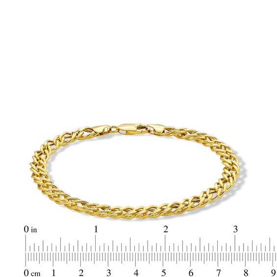 10K Semi-Sold Gold Rambo Chain Bracelet