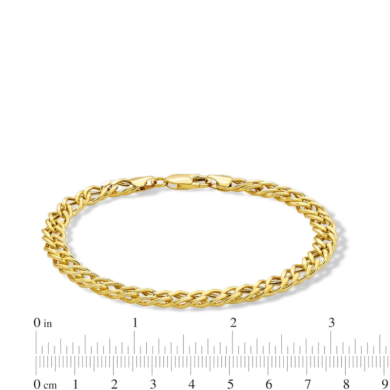 10K Semi-Sold Gold Rambo Chain Bracelet