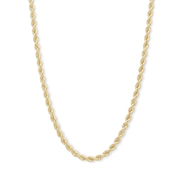 14K Hollow Gold Rope Chain - 20&quot;