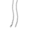 Thumbnail Image 2 of 10K Hollow White Gold Rope Chain - 20"