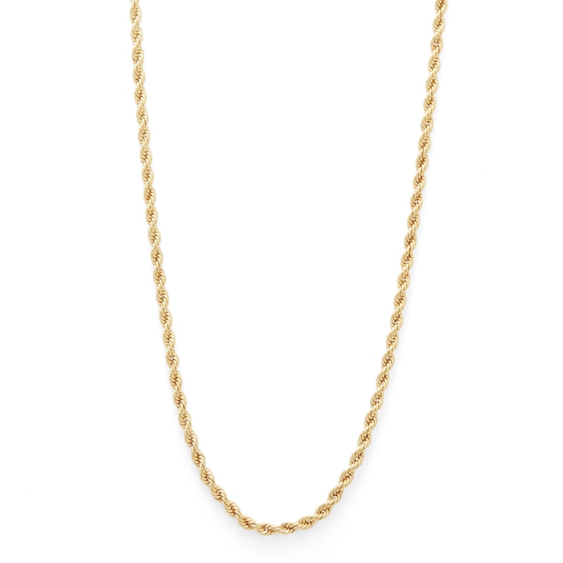 14K Hollow Gold Rope Chain - 20"