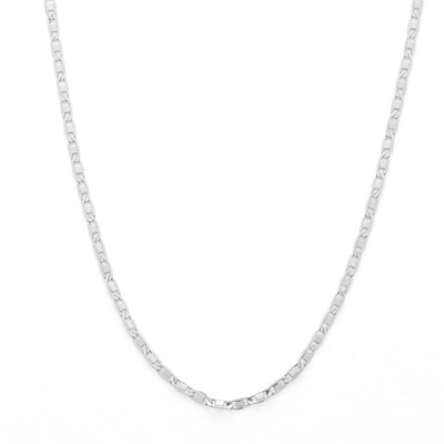 10K Hollow White Gold Valentino Chain