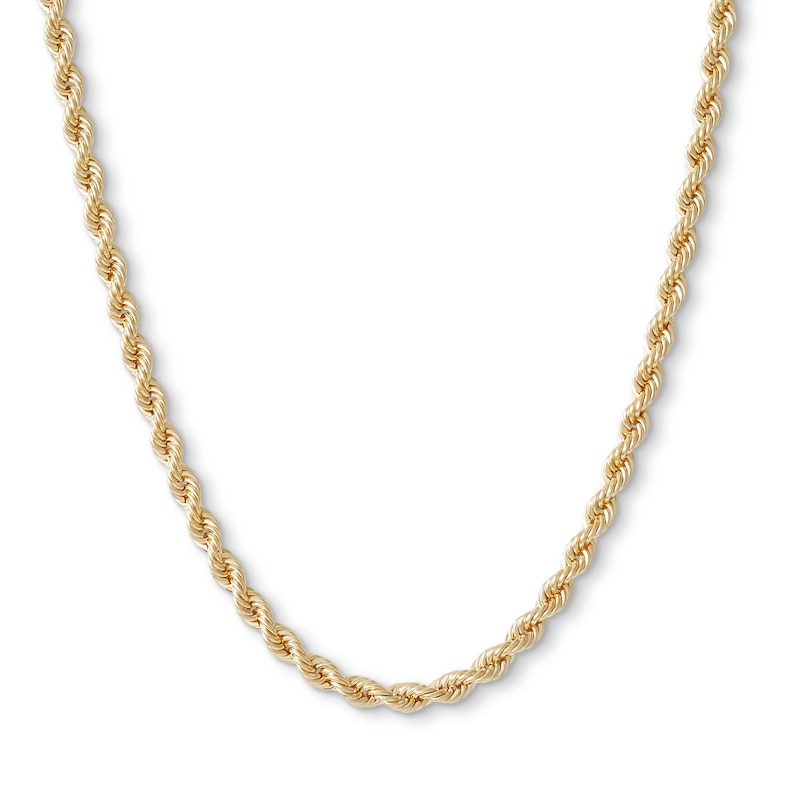 14K Hollow Gold Rope Chain - 20"