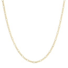 14K Hollow Gold Figaro Chain - 20&quot;