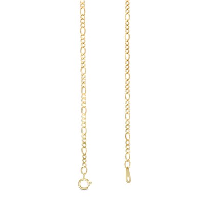 14K Hollow Gold Figaro Chain - 20"