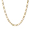 Thumbnail Image 1 of 14K Hollow Gold Beveled Curb Chain - 20"