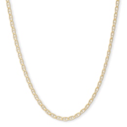 14K Hollow Gold Baby Mariner Chain - 20&quot;
