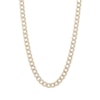 Thumbnail Image 0 of 14K Semi-Solid Gold Cuban Curb Two-Tone Chain - 16"