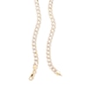 Thumbnail Image 1 of 14K Semi-Solid Gold Cuban Curb Two-Tone Chain - 16"