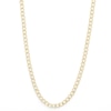 Thumbnail Image 1 of 14K Hollow Gold Beveled Curb Chain - 20&quot;