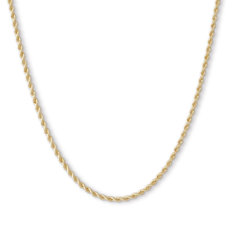 14K Hollow Gold Rope Chain - 18