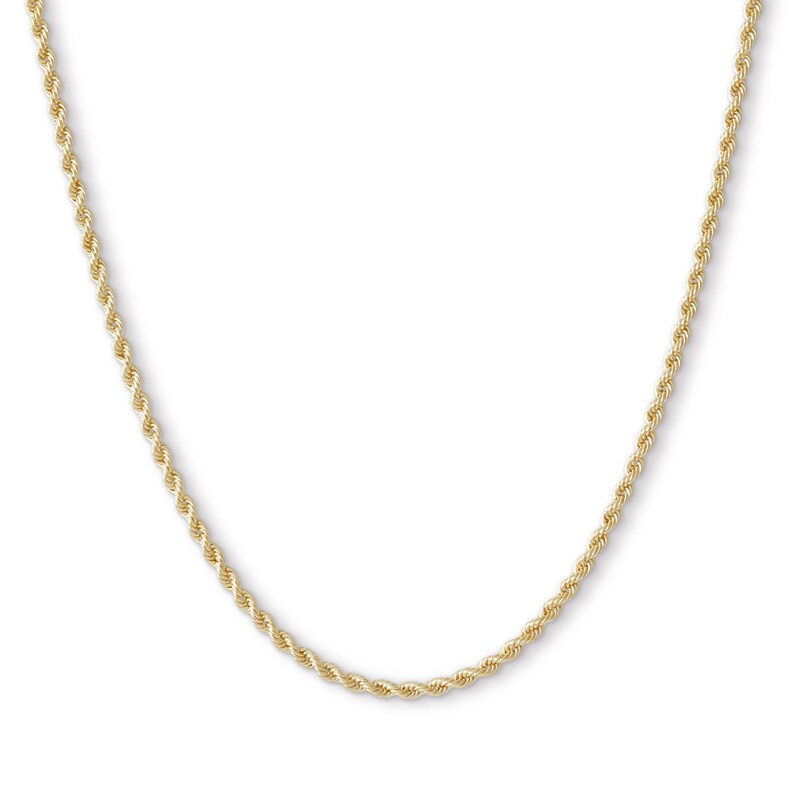 14K Hollow Gold Rope Chain - 18"