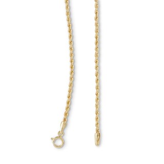 14K Hollow Gold Rope Chain - 18"