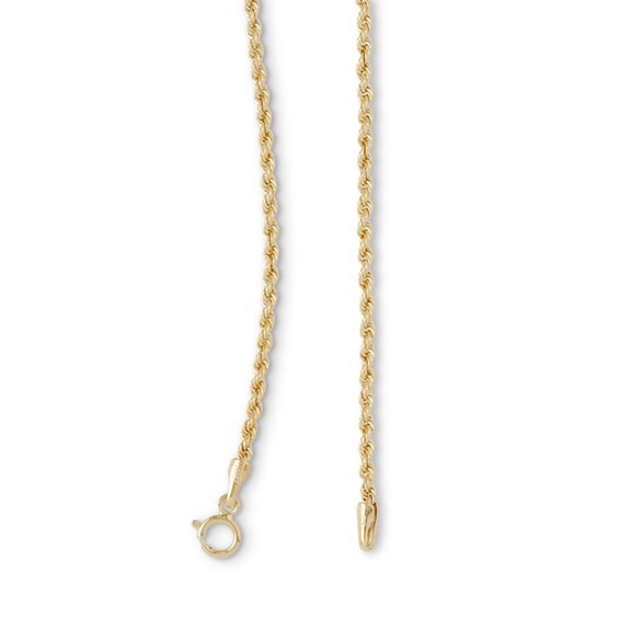 14K Hollow Gold Rope Chain - 18"