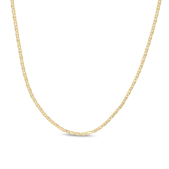 14K Hollow Gold Diamond-Cut Valentino Chain - 22"