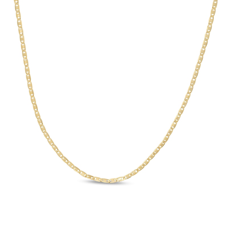 Main Image 1 of 14K Hollow Gold Diamond-Cut Valentino Chain - 22"