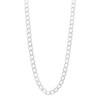 Thumbnail Image 1 of 10K Hollow White Gold Curb Chain - 26"