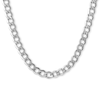 Thumbnail Image 1 of 10K Hollow White Gold Curb Chain - 30"