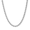 Thumbnail Image 1 of 10K Hollow White Gold Rope Chain - 20"