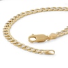 Thumbnail Image 1 of 14K Semi-Solid Gold Miami Curb Chain Two-Tone Bracelet - 7.5"