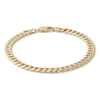Thumbnail Image 0 of 14K Semi-Solid Gold Cuban Chain Bracelet - 7.5"