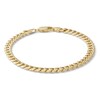 Thumbnail Image 1 of 14K Semi-Solid Gold Cuban Chain Bracelet - 7.5"