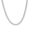 Thumbnail Image 0 of 10K Hollow White Gold Curb Chain - 24"