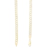 Thumbnail Image 2 of 14K Semi-Solid Gold Diamond-Cut Rounded Curb Chain - 20"