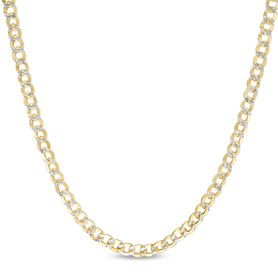 14K Hollow Gold Curb Chain - 18"