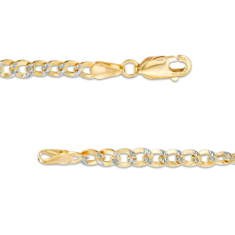 Main Image 3 of 14K Hollow Gold Curb Chain - 18&quot;